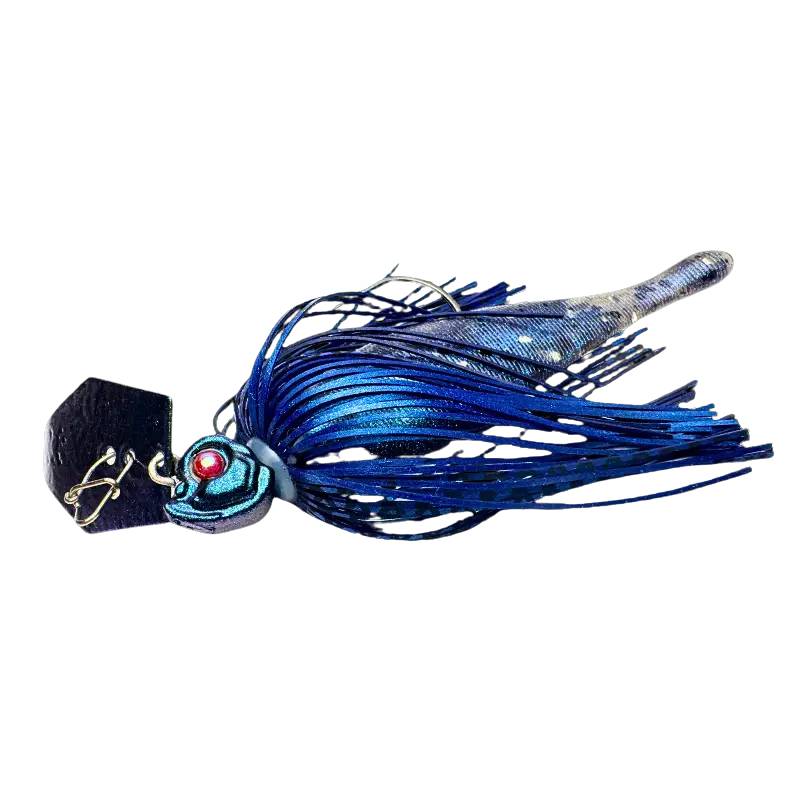 Upplev Custom Blade Jig Leech 22g – Blue Dream chatterbait för predatorfiske efter gädda, gös och abborre