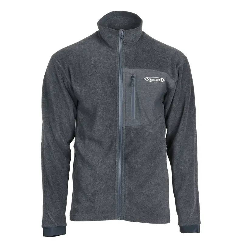 Vision Nalle Jacket, Vision Nalle Jacket Grey, Vision fleecejacka, fleecejacka fiske, fiskekläder, fleece fiske, Vision kläder