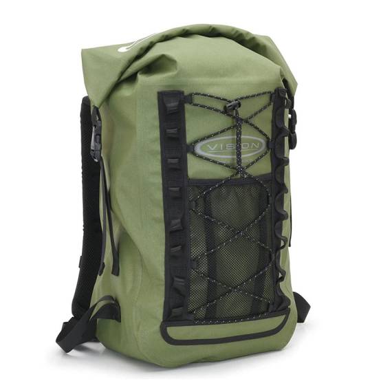 Vision Aqua Day Pack 35 liter Olive vattentät ryggsäck för fiske och friluftsliv med rymlig design