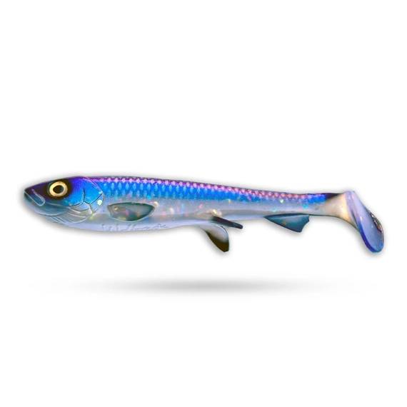 Wolfcreek Shad 2.0 25 cm 120 g gäddjigg med stor paddelsvans och naturtrogen simrörelse för stor gädda.