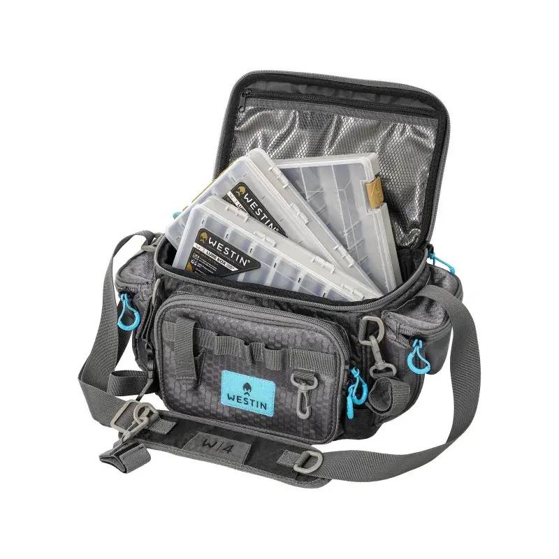 Westin W4 HD Lure Bag Medium med tre betesaskar Titanium Gray