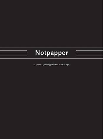 Notpapper 12 system spiralbunden, en produkt från Nya Musik som utvecklar och engagerar människor i alla åldrar.