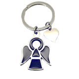 Nyckelring - Ängel - Blå - Metall, en produkt från Nya Musik som utvecklar och engagerar människor i alla åldrar.