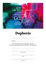 Dopbevis - Låt barnen komma till mig - Argument, en produkt från Nya Musik som utvecklar och engagerar människor i alla åldrar.