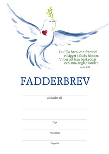 Fadderbrev - Duva, en produkt från Nya Musik som utvecklar och engagerar människor i alla åldrar.