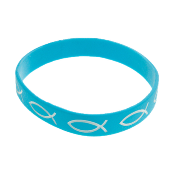 Armband - Silikon - Fisk - Turkos, en produkt från Nya Musik som utvecklar och engagerar människor i alla åldrar.