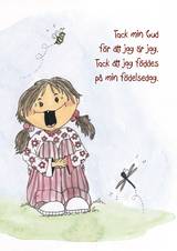 Vykort - Tack min Gud - Flicka, en produkt från Nya Musik som utvecklar och engagerar människor i alla åldrar.