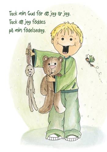 Vykort - Tack min Gud - Pojke, en produkt från Nya Musik som utvecklar och engagerar människor i alla åldrar.