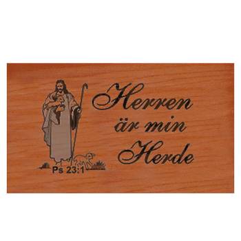 Magnet - Herren är min herde - Trämagnet, en produkt från Nya Musik som utvecklar och engagerar människor i alla åldrar.