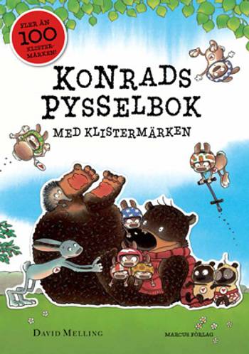 Konrads pysselbok med klistermärken, en produkt från Nya Musik som utvecklar och engagerar människor i alla åldrar.