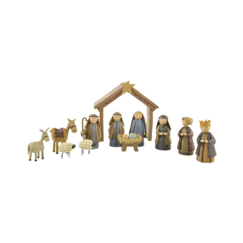 Julkrubba med stall - PE83834, en produkt från Nya Musik som utvecklar och engagerar människor i alla åldrar.