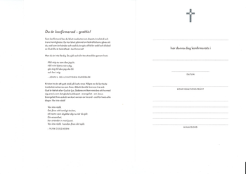 526328 - Till minne av konfirmationen Metallic silver, en produkt från Nya Musik som utvecklar och engagerar människor i alla åldrar.