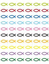 Stickers - Fiskar, en produkt från Nya Musik som utvecklar och engagerar människor i alla åldrar.