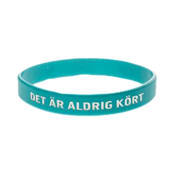 Armband - Silikon - Aldrig kört - Turkos, en produkt från Nya Musik som utvecklar och engagerar människor i alla åldrar.