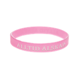 Armband - Silikon - Alltid älskad - Rosa, en produkt från Nya Musik som utvecklar och engagerar människor i alla åldrar.