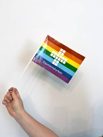 Pappersflagga -  Regnbågsfärgad - 10-pack, en produkt från Nya Musik som utvecklar och engagerar människor i alla åldrar.