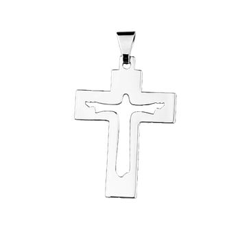 Uppståndelsekors, stort, silver, en produkt från Nya Musik som utvecklar och engagerar människor i alla åldrar.