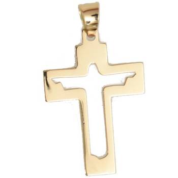 Uppståndelsekors, stort, guld, en produkt från Nya Musik som utvecklar och engagerar människor i alla åldrar.