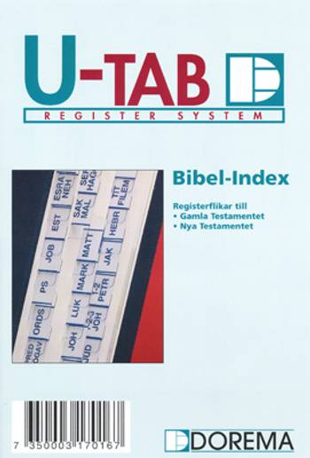 Bibelregister - GT, NT, blå/vit, en produkt från Nya Musik som utvecklar och engagerar människor i alla åldrar.