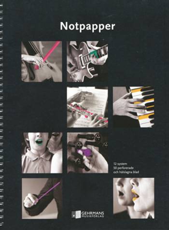 Notpapper 12 system spiralbunden, en produkt från Nya Musik som utvecklar och engagerar människor i alla åldrar.