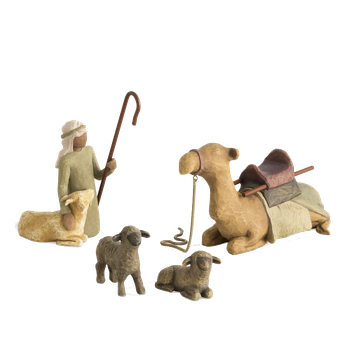 Shepherd and stable animals - Willow Tree, en produkt från Nya Musik som utvecklar och engagerar människor i alla åldrar.