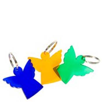 Nyckelring - Ängel i plexiglas, en produkt från Nya Musik som utvecklar och engagerar människor i alla åldrar.