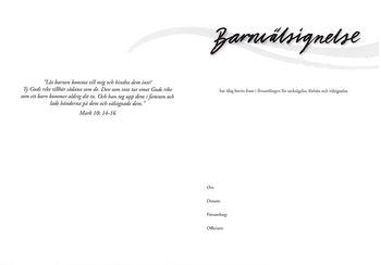 Barnvälsignelse - EFK, en produkt från Nya Musik som utvecklar och engagerar människor i alla åldrar.