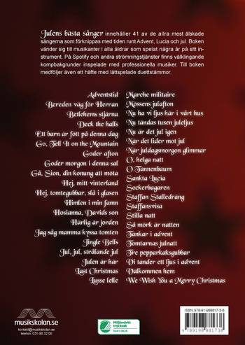 Julens bästa sånger för violin Reviderad (med duettstämmor), en produkt från Nya Musik som utvecklar och engagerar människor i alla åldrar.