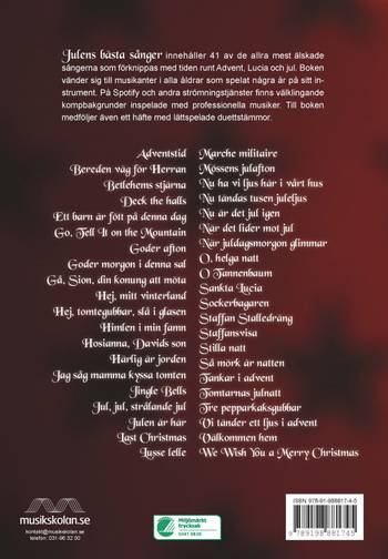 Julens bästa sånger för gitarr, en produkt från Nya Musik som utvecklar och engagerar människor i alla åldrar.