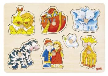 Pussel - Noas Ark - Trä - Knoppar, en produkt från Nya Musik som utvecklar och engagerar människor i alla åldrar.