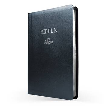 Svenska Folkbibeln 2015, slimline, blå Cabraskinn, en produkt från Nya Musik som utvecklar och engagerar människor i alla åldrar.