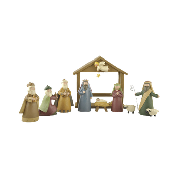 Julkrubba med stall - PE82941, en produkt från Nya Musik som utvecklar och engagerar människor i alla åldrar.