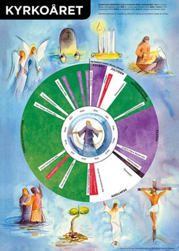 Affisch - Kyrkoåret, en produkt från Nya Musik som utvecklar och engagerar människor i alla åldrar.