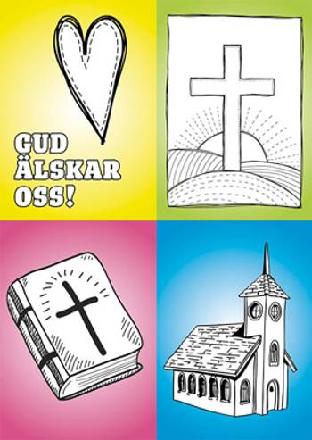 Vykort färglägg - Kyrka - 20 st, en produkt från Nya Musik som utvecklar och engagerar människor i alla åldrar.