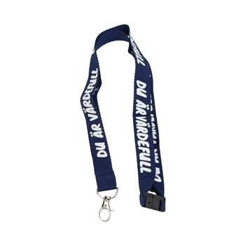 Nyckelband - Du är värdefull - Blå, en produkt från Nya Musik som utvecklar och engagerar människor i alla åldrar.