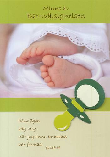 Kort - Minne av Barnvälsignelsen - Dina ögon - Dubbelt, en produkt från Nya Musik som utvecklar och engagerar människor i alla åldrar.