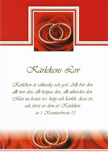 Kort - Kärlekens Lov - Kärleken är tålmodig - Dubbelt, en produkt från Nya Musik som utvecklar och engagerar människor i alla åldrar.