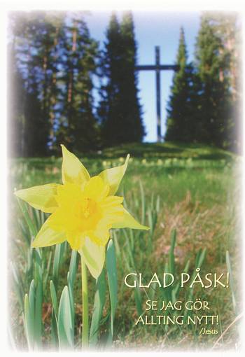 Vykort - Påsk - Glad Påsk! Se jag gör allting nytt!, en produkt från Nya Musik som utvecklar och engagerar människor i alla åldrar.