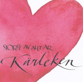 Kort - Störst av allt är kärleken - Dubbelt, en produkt från Nya Musik som utvecklar och engagerar människor i alla åldrar.