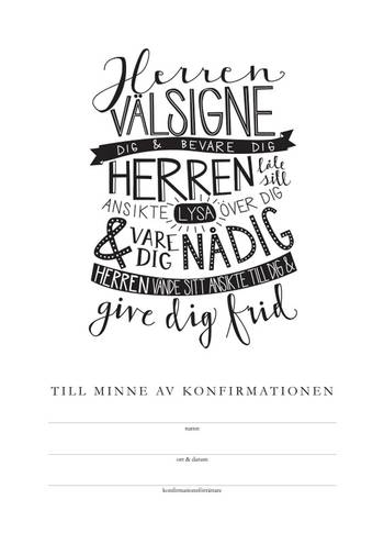 Konfirmationsminne - Välsignelsen - Frikyrkan, en produkt från Nya Musik som utvecklar och engagerar människor i alla åldrar.