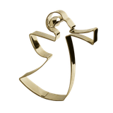 Pepparkaksform - Ängel - guldfärgad, en produkt från Nya Musik som utvecklar och engagerar människor i alla åldrar.