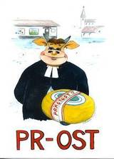 Vykort - Prost - A6 - Glada Kossan, en produkt från Nya Musik som utvecklar och engagerar människor i alla åldrar.