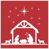 Servetter - Julkrubba - Röd - 20-pack, en produkt från Nya Musik som utvecklar och engagerar människor i alla åldrar.