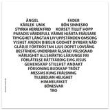 Servetter - Hjärta med text - 20-pack, en produkt från Nya Musik som utvecklar och engagerar människor i alla åldrar.