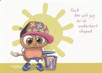 Vykort - Tack för att jag är så underbart skapad, en produkt från Nya Musik som utvecklar och engagerar människor i alla åldrar.