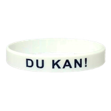 Armband - Silikon - Du kan - Vit, en produkt från Nya Musik som utvecklar och engagerar människor i alla åldrar.