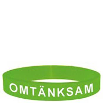 Armband - Silikon - Omtänksam - Grön, en produkt från Nya Musik som utvecklar och engagerar människor i alla åldrar.