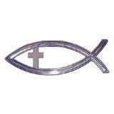 Dekal - Fisk, 13,3 cm / silver /Kors, en produkt från Nya Musik som utvecklar och engagerar människor i alla åldrar.