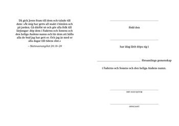 Dopintyg bekännelse - Döp dem i Faderns... - Equmeniakyrkan, en produkt från Nya Musik som utvecklar och engagerar människor i alla åldrar.