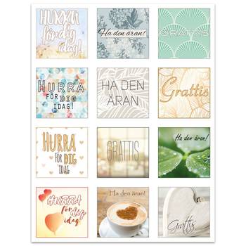 Klistermärken - Grattis - BP572 - 35 mm, en produkt från Nya Musik som utvecklar och engagerar människor i alla åldrar.